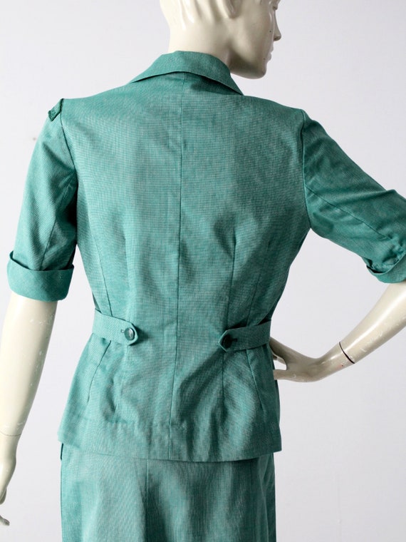 vintage 50s Girl Scouts uniform, camp shirt and s… - image 8