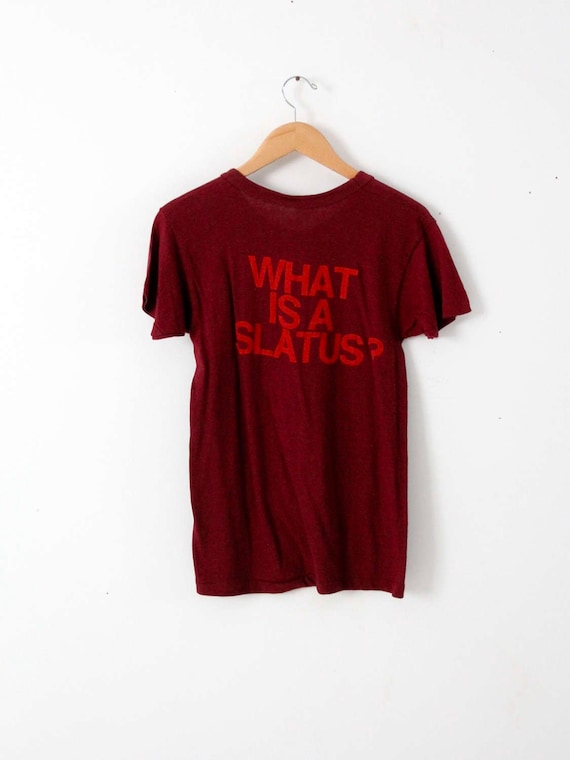 1970s Johnny Winter t-shirt, What is Slatus? - image 2