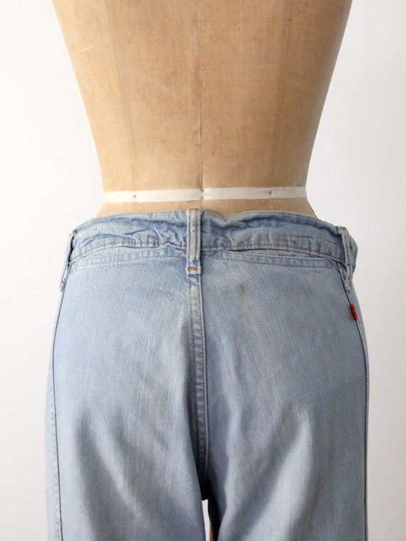 vintage 1970s Levis bell bottom jeans 34 x 32 - image 6