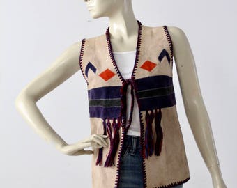 1970s southwest boho hippie vest