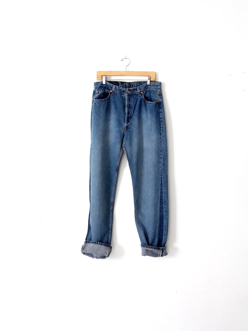 vintage Levi's 501 denim jeans, 34 x 35 image 1