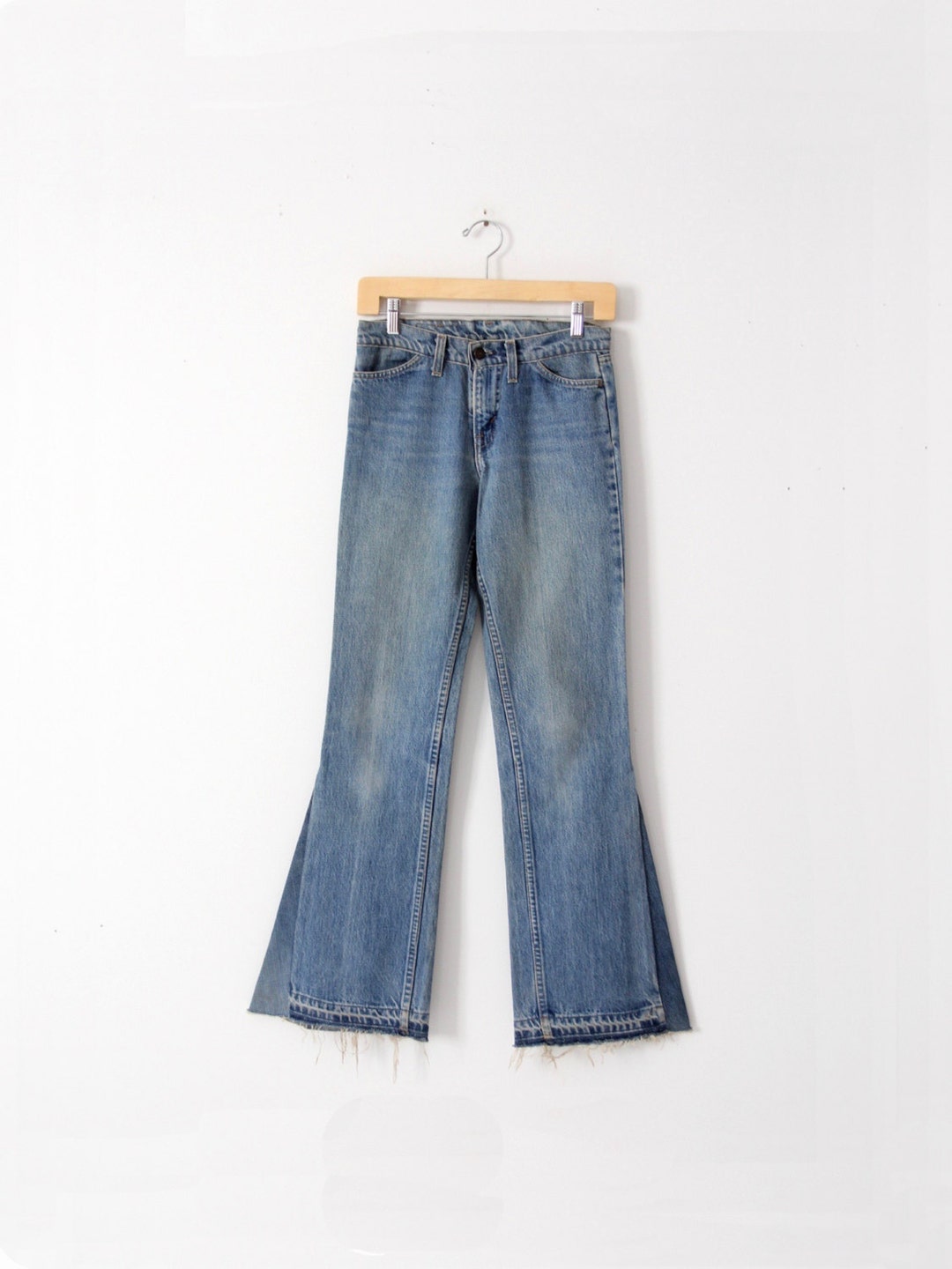 Vintage Levis Bell Bottoms Custom Flare Leg Denim Orange Tab - Etsy