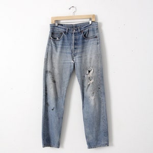 vintage 501s, Levis 501xx denim jeans, 33 x 30