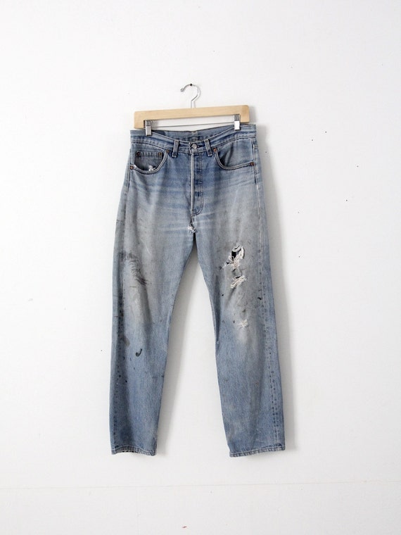 vintage 501s, Levis 501xx denim jeans, 33 x 30