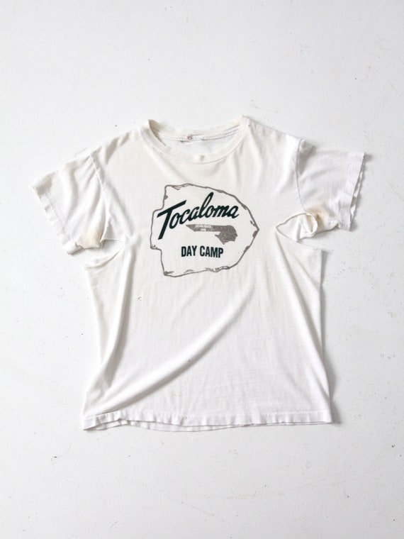 vintage graphic tee, 1970s Tocaloma Day Camp t-sh… - image 3