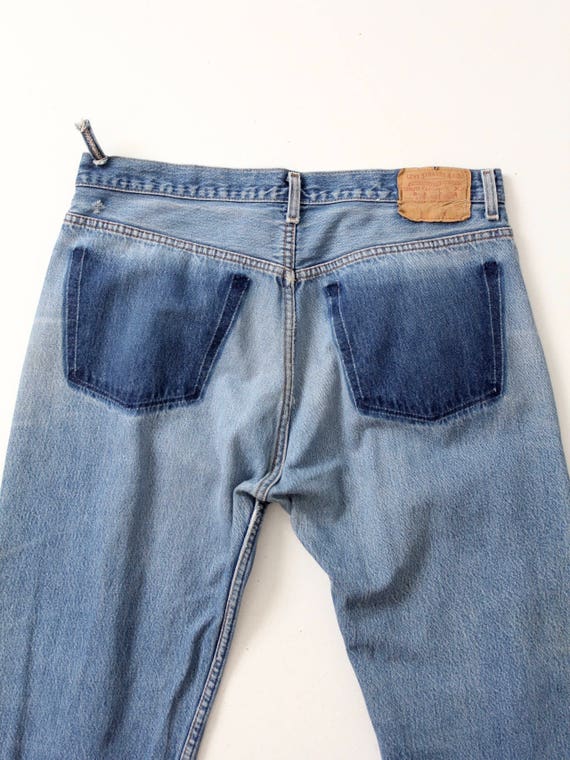 vintage Levis 501 jeans, 1980s 501s, 36 x 28 - image 4