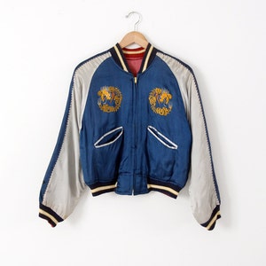 Japanese souvenir jacket, vintage Suka-Japanese tour jacket image 2