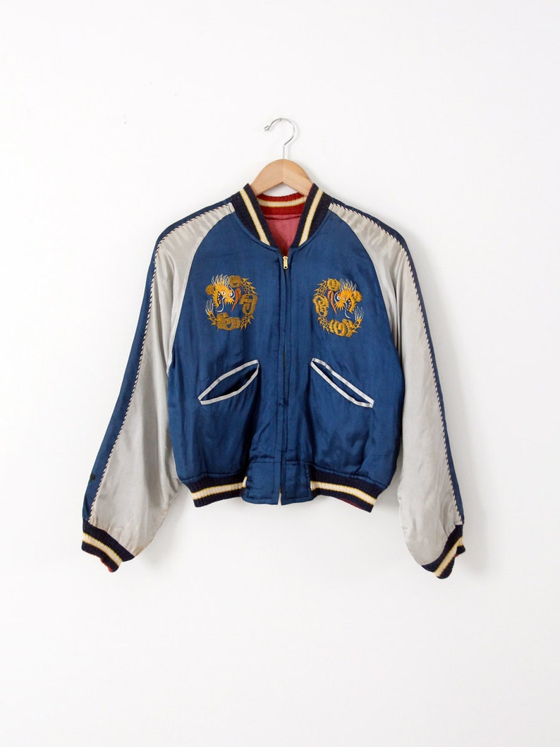 Japanese souvenir jacket, vintage Suka-Japanese tour jacket image 2