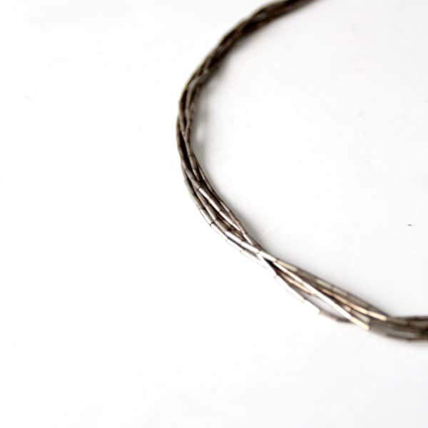 vintage liquid silver necklace