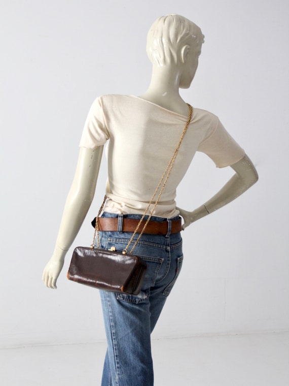 1960s leather crossbody bag, vintage Koret purse - image 10