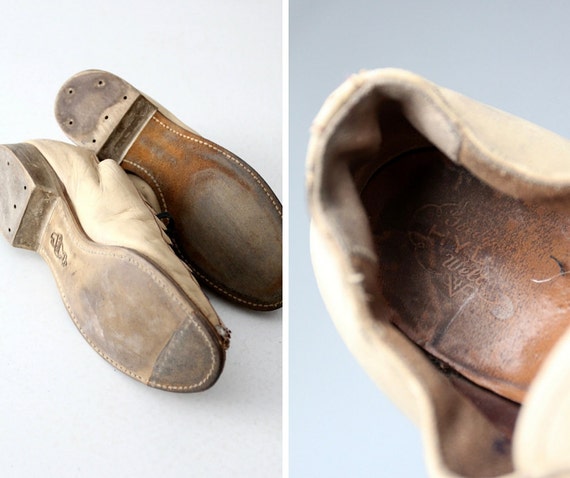 Vintage Hyde Bowling Shoes Custom Open Toe Leather Lace Ups Size 7 Etsy UK