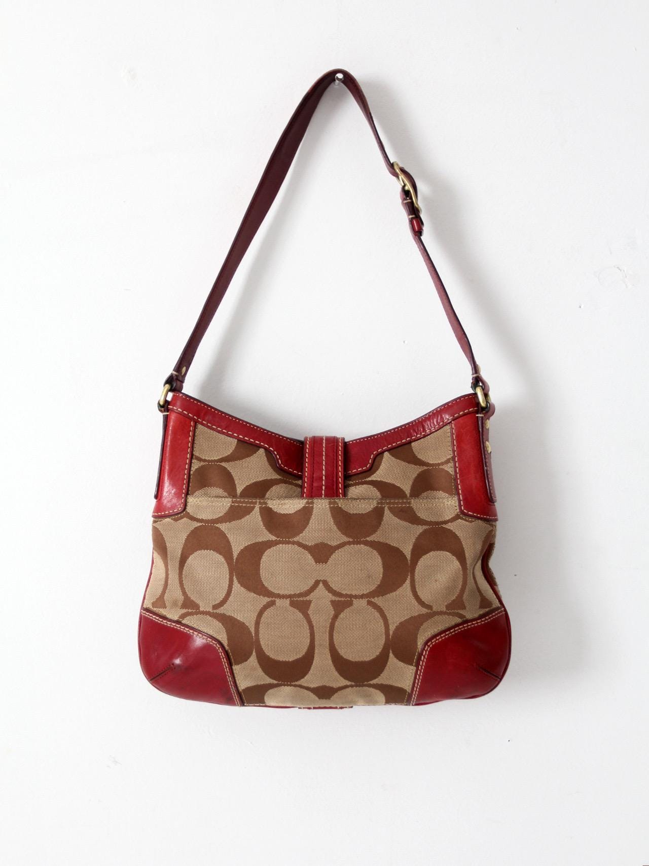 バッグ COACH Signature Hobo HorsebitY2K archive Vintage Coach Hamptons Signature Hobo Bag - Etsy