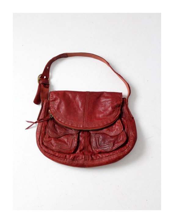 vintage Italian leather hobo bag