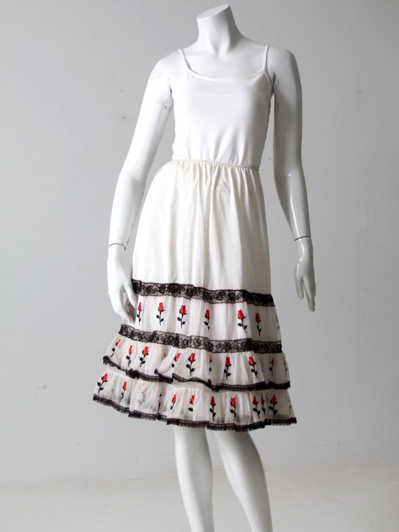 vintage 1950s Saramae crinoline skirt slip - image 1