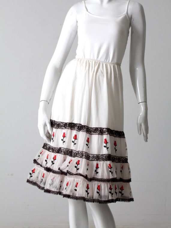 vintage 1950s Saramae crinoline skirt slip - image 6