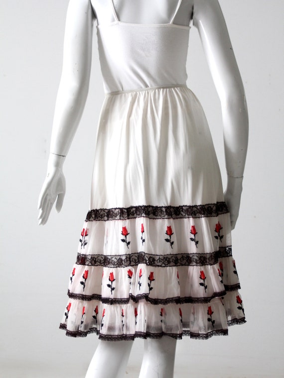 vintage 1950s Saramae crinoline skirt slip - image 8