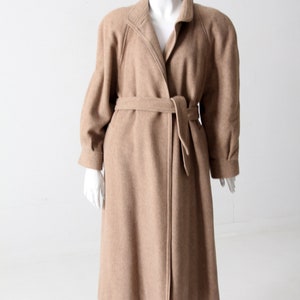 Gabardina de lana vintage de Oscar de la Renta de los años 70