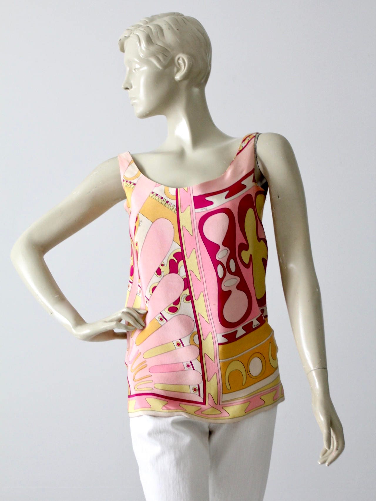 Vintage 1960s Pucci Silk Blouse - Etsy