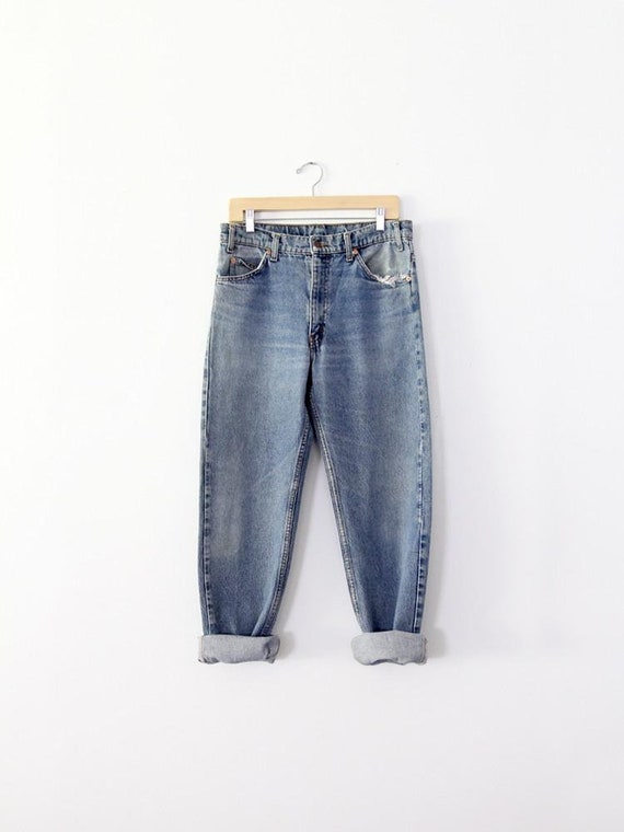 Levi's 505 jeans, vintage 80s denim 34 x 30 - image 1