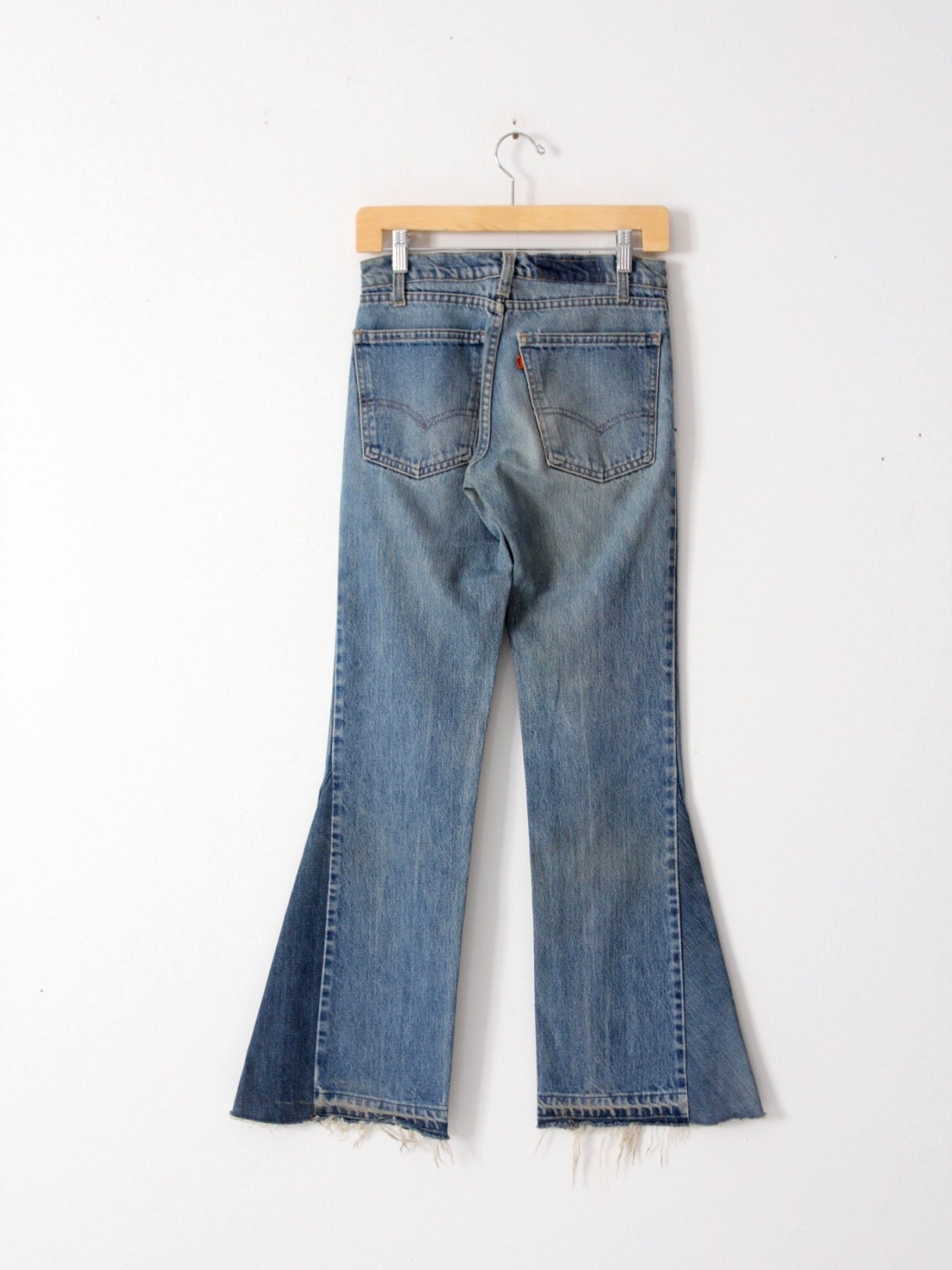 Vintage Levis Bell Bottoms Custom Flare Leg Denim Orange Tab - Etsy