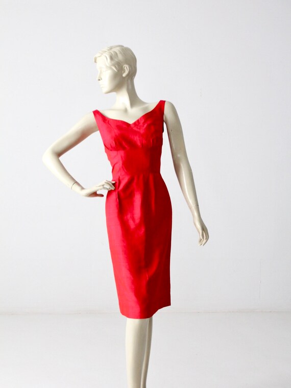 1960s Wiggle Dress With Cocktail Jacket, Pink Pencil Dress - Etsy Singapore