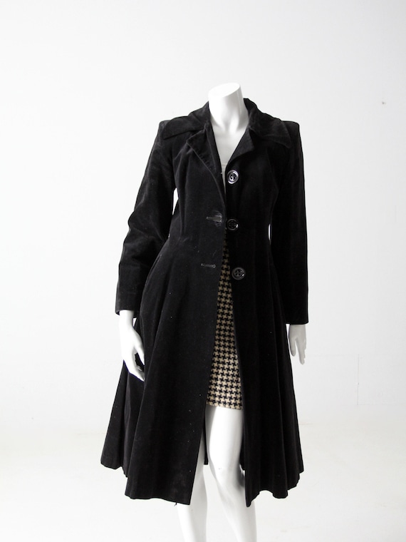 vintage 60s Stirling Cooper Sheraton velvet coat - image 3