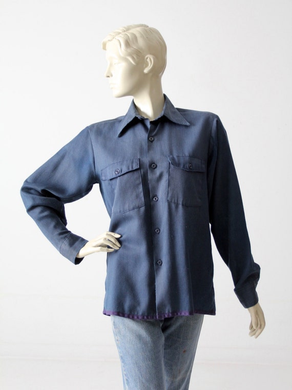 vintage 1950s utility work shirt - image 4