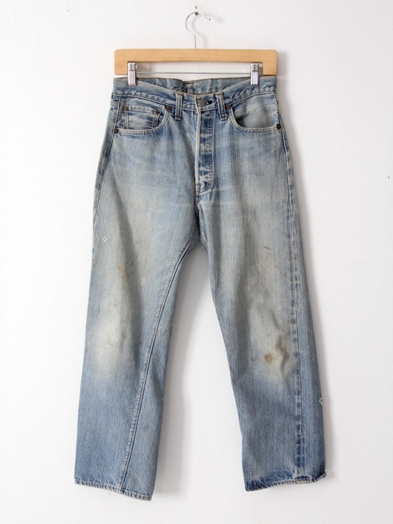 Vintage Levis 501 Selvedge Jeans, Red Line Single Stitch