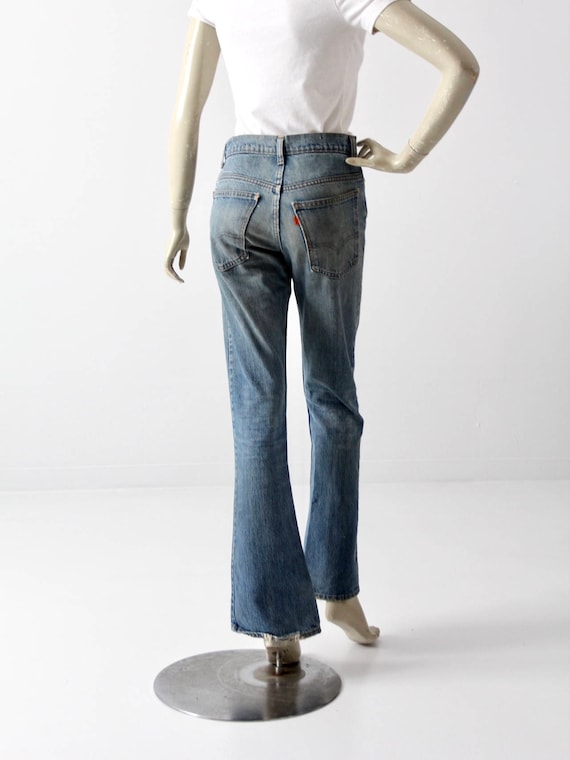 1970s Levis 646 jeans, vintage Levis flare leg, 2… - image 2