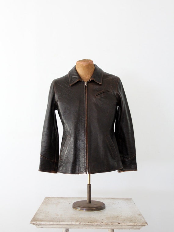 vintage John Michael men's leather jacket
