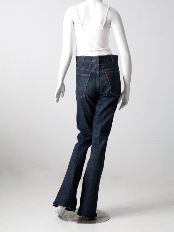 vintage 70s Levis 646 flare leg tall jeans 32 x 3… - image 9