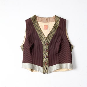 vintage 90s Italian silk vest