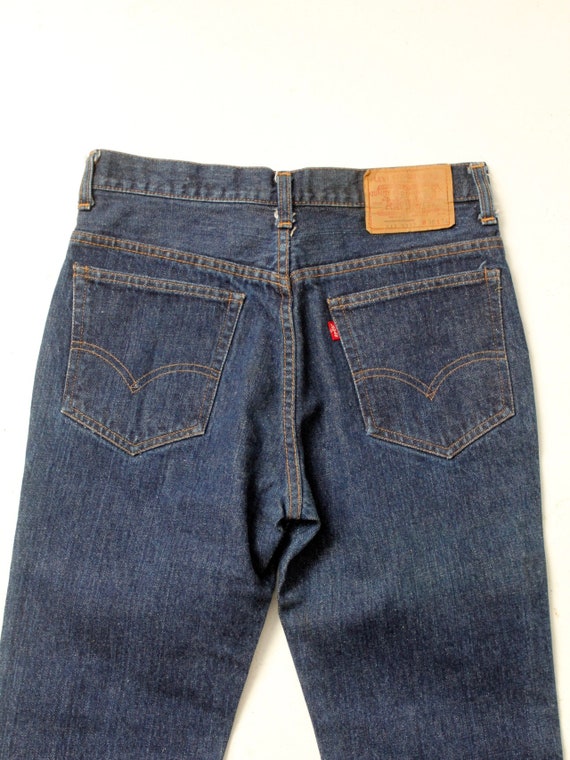 vintage Levis 517 denim jeans, high waist bootcut… - image 6