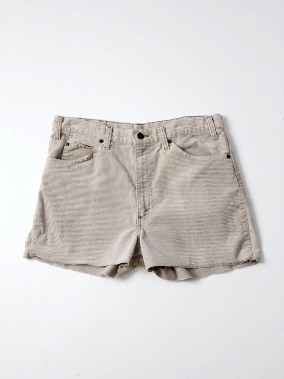 Levi's corduroy shorts, vintage cut off shorts, wa