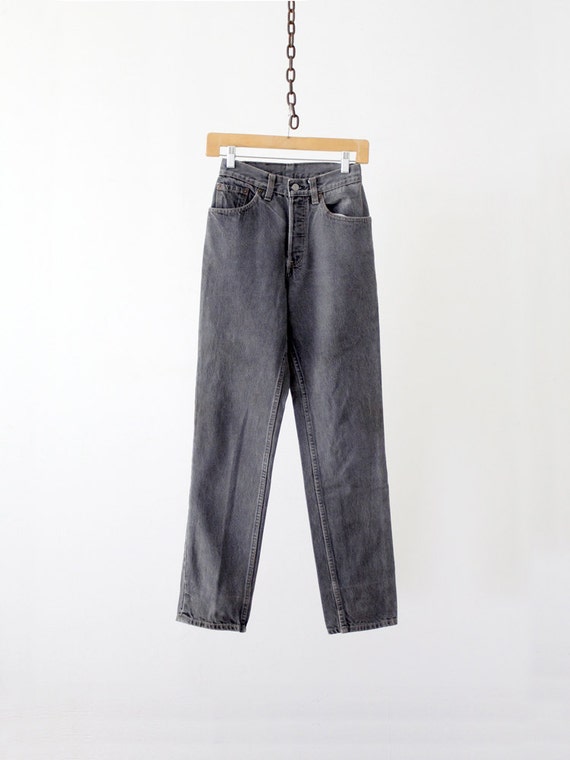 1980s high waist Levi's grey jeans ⎟ waist 25