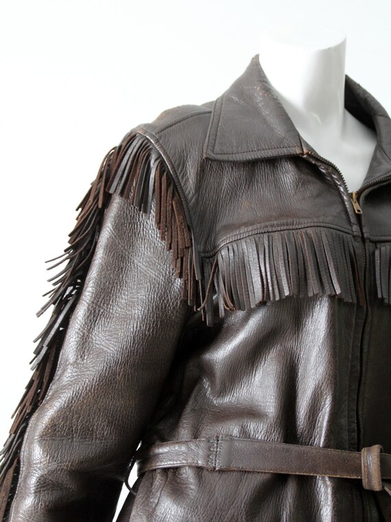 vintage 60s leather jacket by W.B Place & Co - image 5