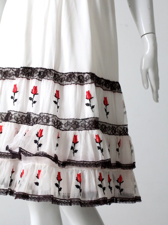 vintage 1950s Saramae crinoline skirt slip - image 7