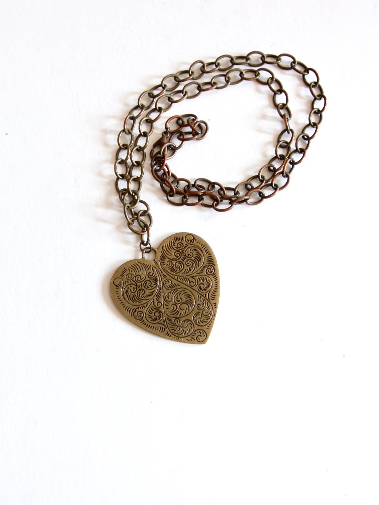 VASSER(バッサー) ONE HEART PENDANT SHINY BRASS M(ワンハート