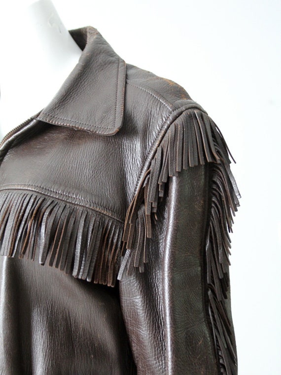 vintage 60s leather jacket by W.B Place & Co - image 7