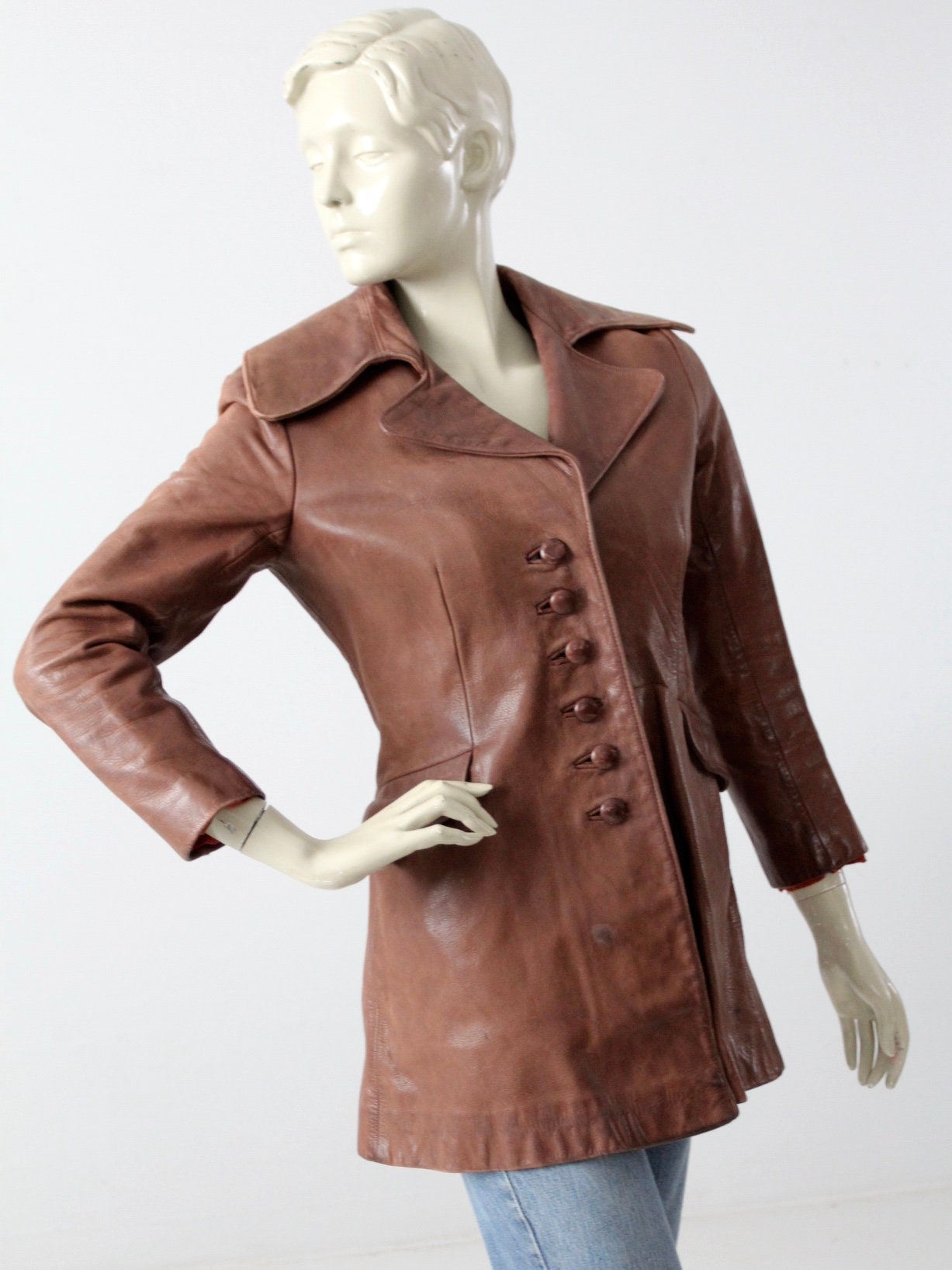 Vintage 1970s North Beach Leather Jacket - Etsy Canada