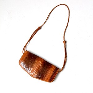 vintage snakeskin purse, crossbody shoulder bag