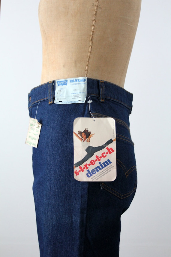 Levi's high waist stretch jeans, 1980s Levi's den… - image 1