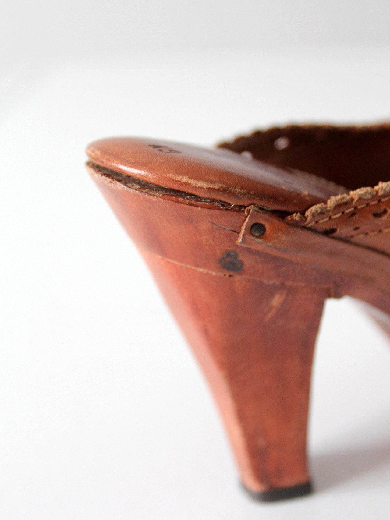 Vintage 70s Leather Clogs Size 6 - Etsy