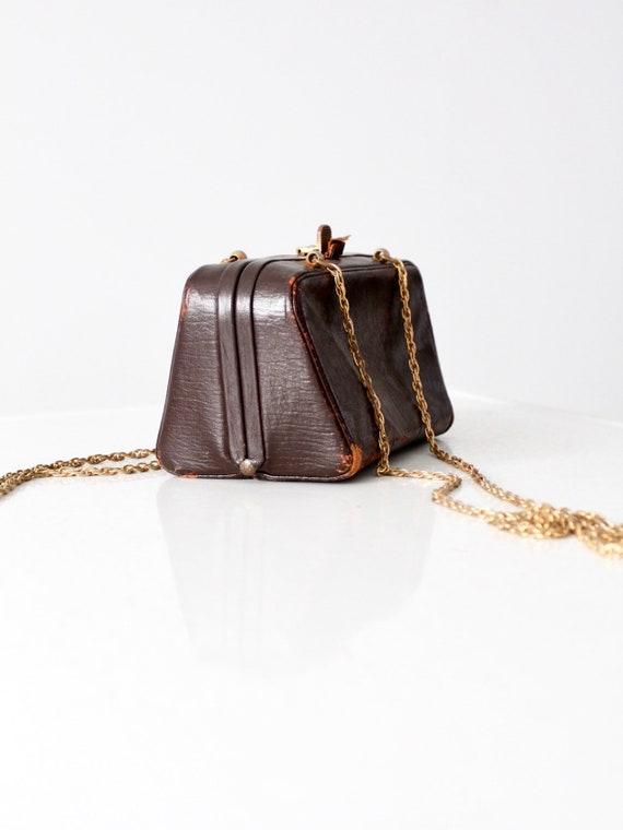 1960s leather crossbody bag, vintage Koret purse - image 2