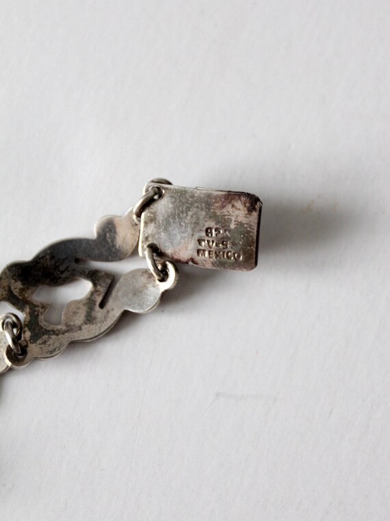Vintage Mexican Sterling Silver Bracelet - Etsy