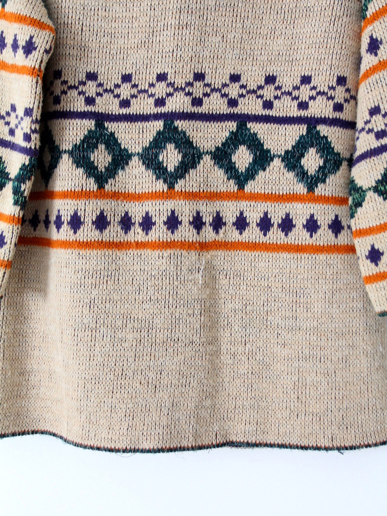 Vintage hippie sweater 1970s boho cardigan | Etsy