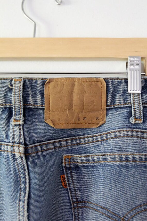 Levi's 505 jeans, vintage 80s denim 34 x 30 - image 5