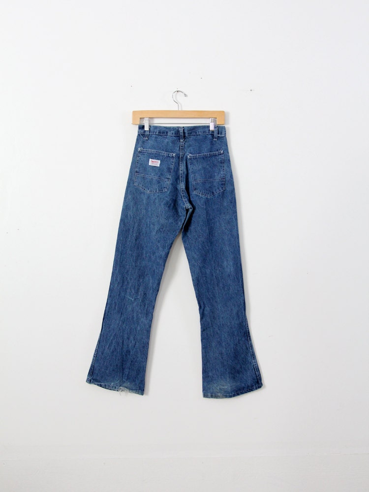 【DISCERNMENT】Bet Vintage Wide Denim Jeans Edikted Bow Slitted Vintage Washed Jeans | PacSun