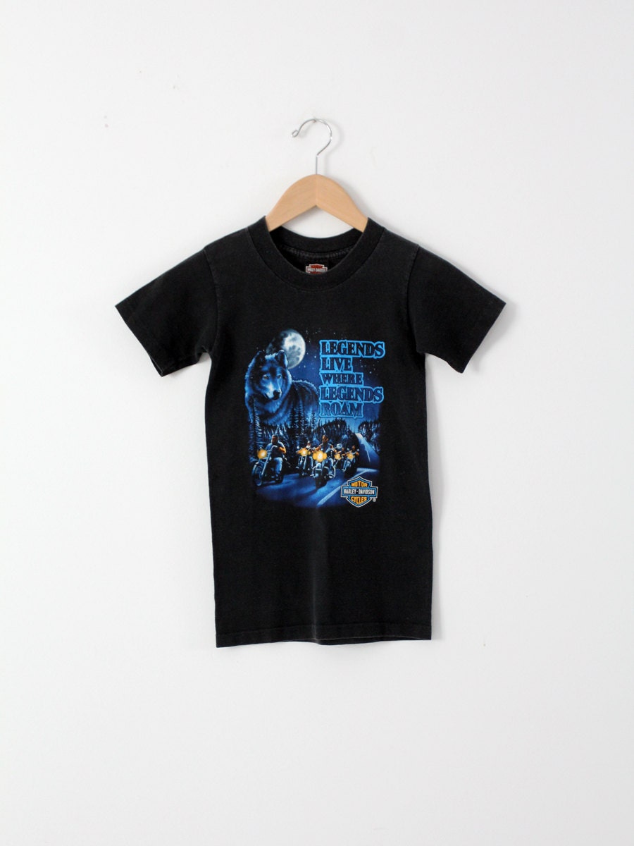 Vintage Harley Davidson T-shirt Wolf 