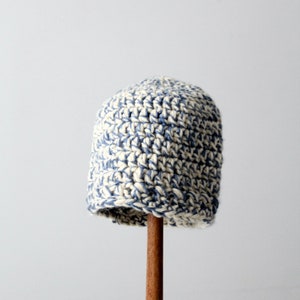 vintage hand knit beanie hat image 6